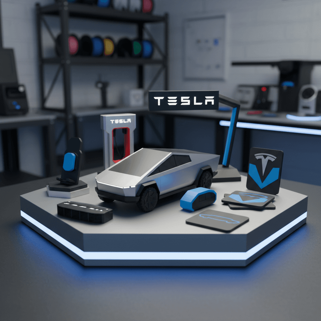 Tesla enthusiast 3D printed product collection