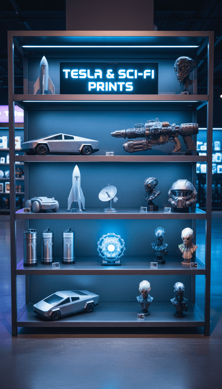 Geek Prints product collection display