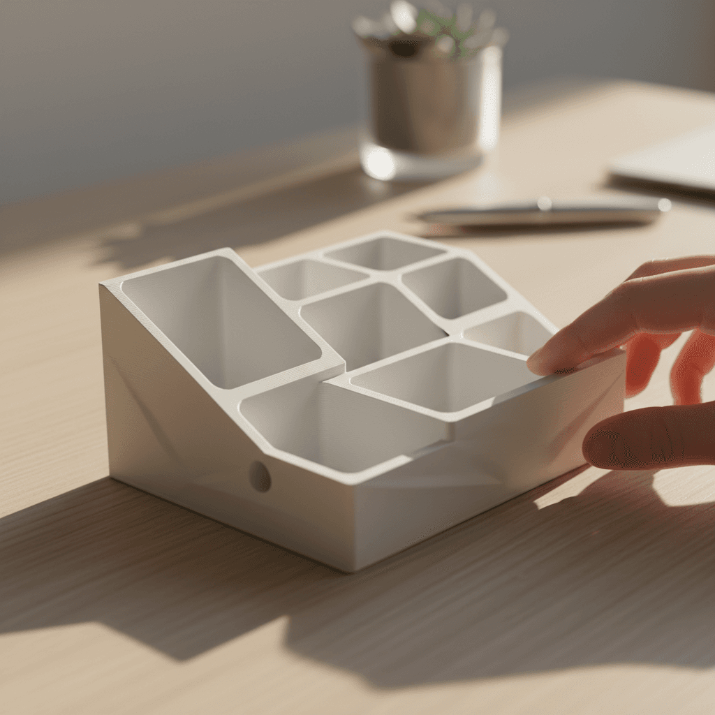 3D printed custom designs on display